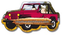 Magnets: Jeep Shape Magnets